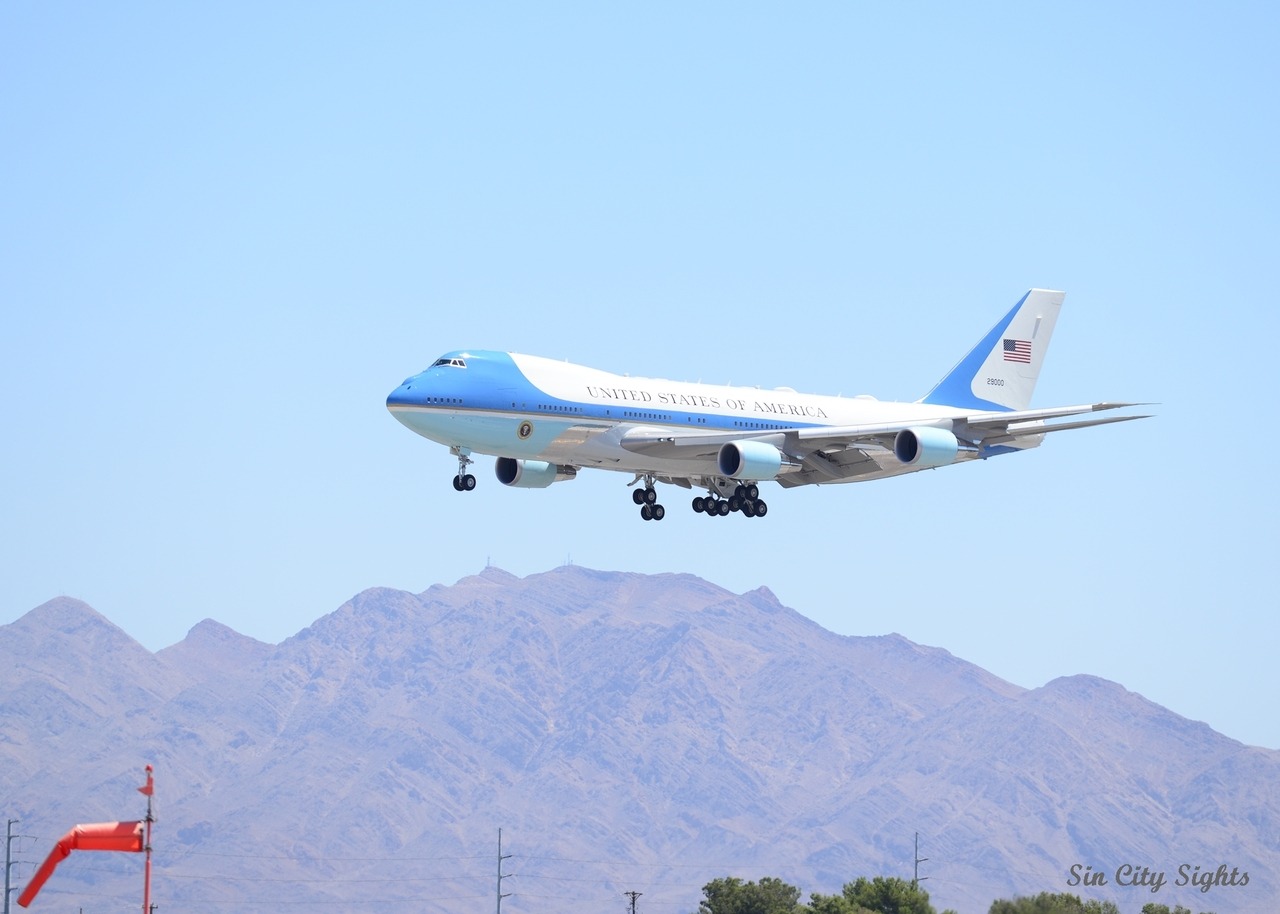 Not sure which one I like better. Air Force 1 over Frenchman&rsquo;s Mountain