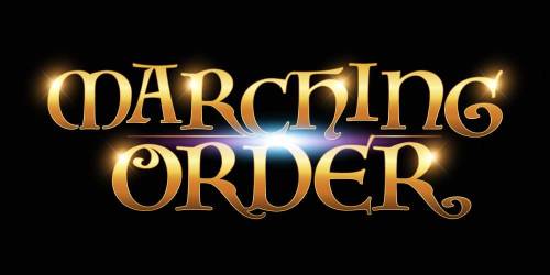 Logo and Letter-Mark designed for Marching Order, a pre-recorded live-play tabletop RPG show.https:/