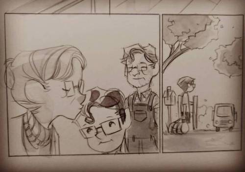 and finally, Clark leaving Ma and Pa, heading off to summer camp, which lands us at book 2 of #Secre