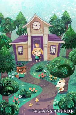 thegorgonist:  Welcome to your new town! Some animal crossing love to share with you all.  I play every day that I can, so relaxing.   My shop! 