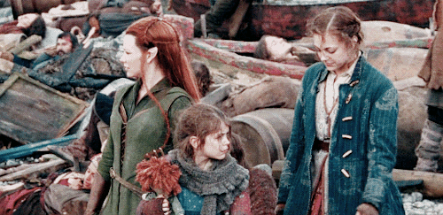 thrandurins:The Hobbit | The Battle of the Five Armies Appendices↳ Tauriel and Bardlings