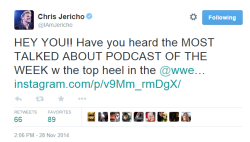y2jchrisjericho:  Jericho with them #HeelTactics.