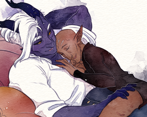 “Sleep well?““Very much so.“some fluff set around 10 years post-da:i, as evidenced by solas’ Too Man