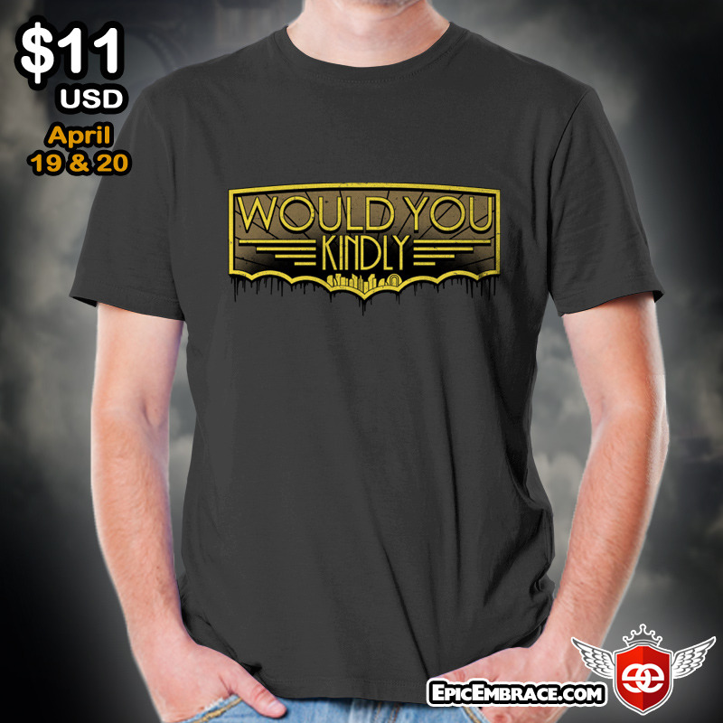 gamefreaksnz:  Our next Bioshock inspired shirt design is up for grabs at www.EpicEmbrace.com! 