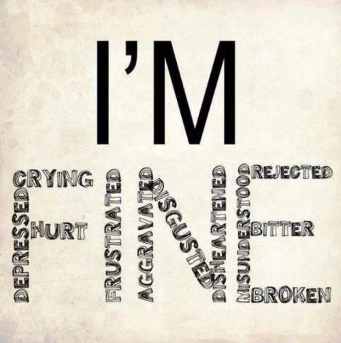 I’m Fine.. on We Heart It. https://weheartit.com/entry/76585136/via/xJustSomebody