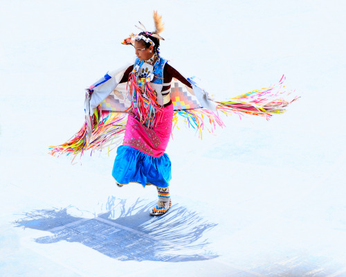 smithsonianmag:  Photo of the Day: Shadow Dancer - Native American Dancing Photo by: Phyllis Westlan