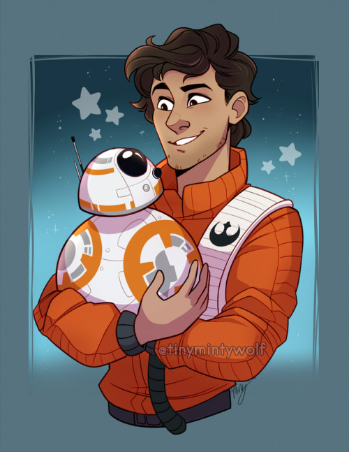 movallibrary: tinymintywolf: ⭐ a pilot and and his cherished droid ⭐ Where’s my droid?!