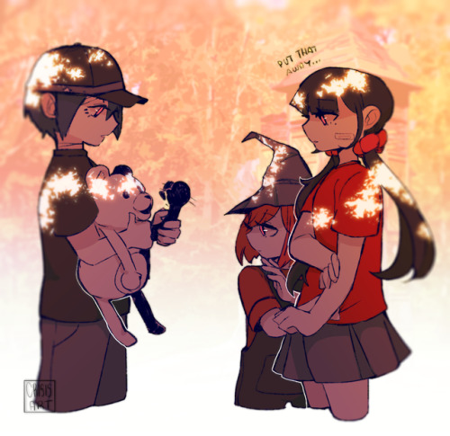 crisisapocalyptical:au where shuichi, maki, and himiko r just 3 kids w/ terrible backgrounds and the