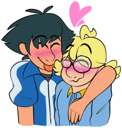 noneedforstars: Started watching Pokemon XY and honestly?? Clemont and Ash are in love