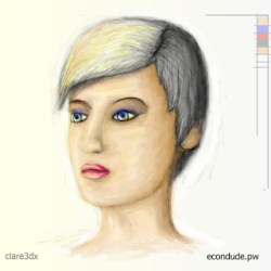 econ-dude: (со страницы Рисунок: лицо девушки