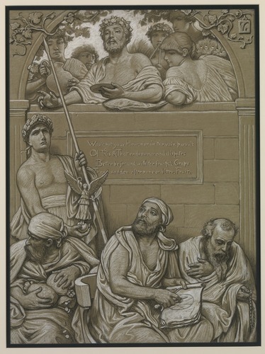 (Illustration for Rubáiyát of Omar Khayyám) Frontispiece, Elihu Vedder, 1883-1884, Smithsonian: Amer