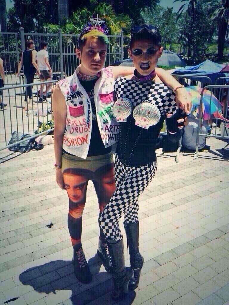 fuckyeahladygaga:  Just a few of the first ARTRAVE attendees outfits. 