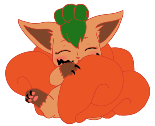delectablydeafeningvoid: some spoopy Vulpix for Halloween. The top one is a jack-o-lantern and i lov