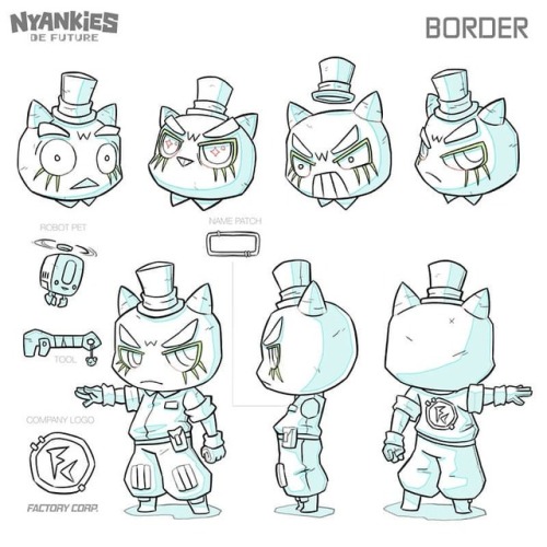 Let me show you some character model sheet and props I designed for the first episode of Nyankies de