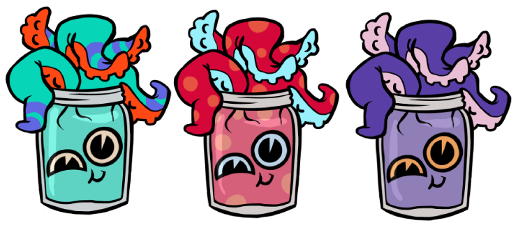 siins:  these were early colour concepts for a logo commission i did (for a site