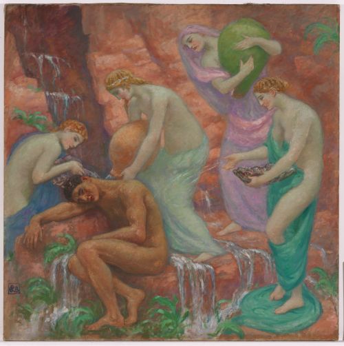 wtxch:Rupert BunnyHeracles and the nymphs of Himera 1913 or 1916oil on canvas