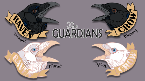 wulf-bird-artist:www.kickstarter.com/projects/1642692051/the-guardians-raven-and-crow-pins&n