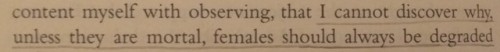 gardenvarietycrime:My aesthetic is Mary Wollstonecraft saying some variation on “I am unable to disc