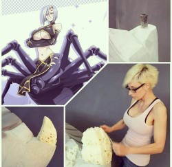 pyronoid-d:  ask-rachnera:  More progress on the Rachnera cosplay by Marie-Claude  B R U H 