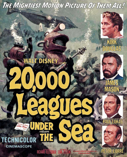 fortunecookied:20,000 Leagues Under the Sea Poster, 1954