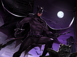 youngjusticer:  “It’s the life I chose. Gunshot in the dark with one eyed closed.” Batman, by Kevin. 