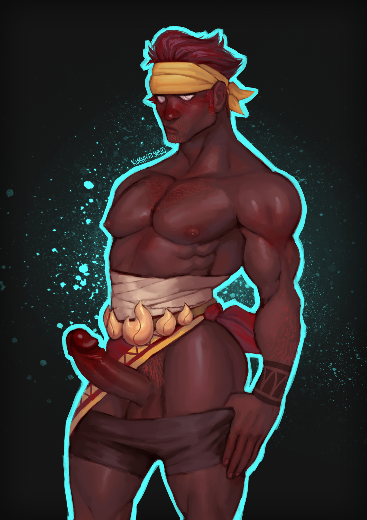 kiashigetsnasty:more friend oc art!!!! \o/ @lobstersoup‘s Inceneroar Gijinka and