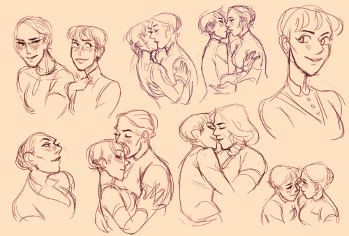 a butt load of jeantris sketches, most posted on twitter over the last few weeks exact for the middl