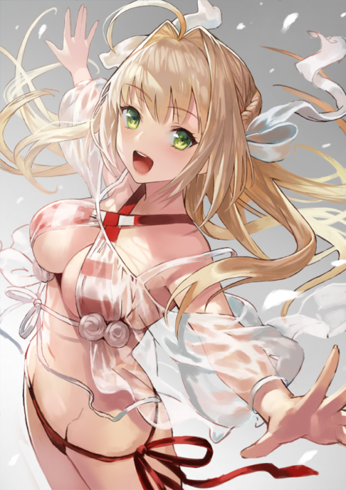 季節外れの水着ネロちゃまできました。夏コミ用サークルカットの全体図です。#FateGO #FGO pic.twitter.com/W9I06aDhEB— 白井秀実 (@shirai_7) 