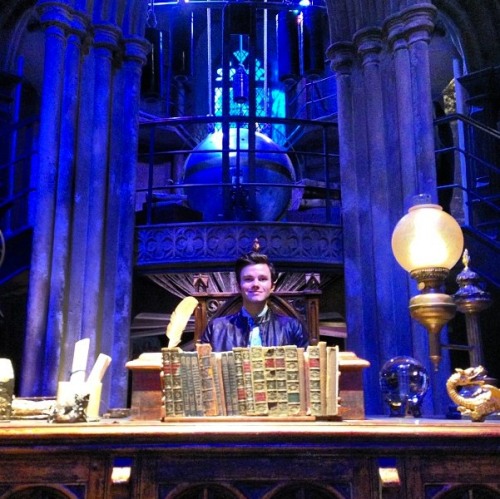 Chris Colfer visiting the set of Downton Abbey and Harry Potter! How can you not love this guy!? For