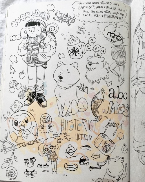 babelstrudel:another insta dump! i finished my old sketchbook and started a new one
