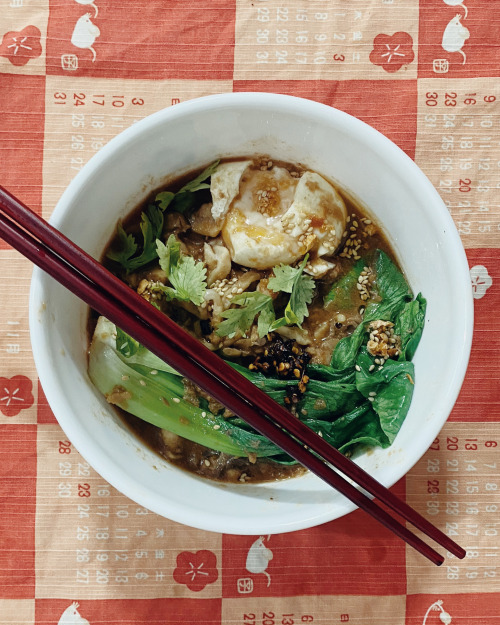 shwetaofalltrades: Messy but yummy :) my first attempt at ramen!