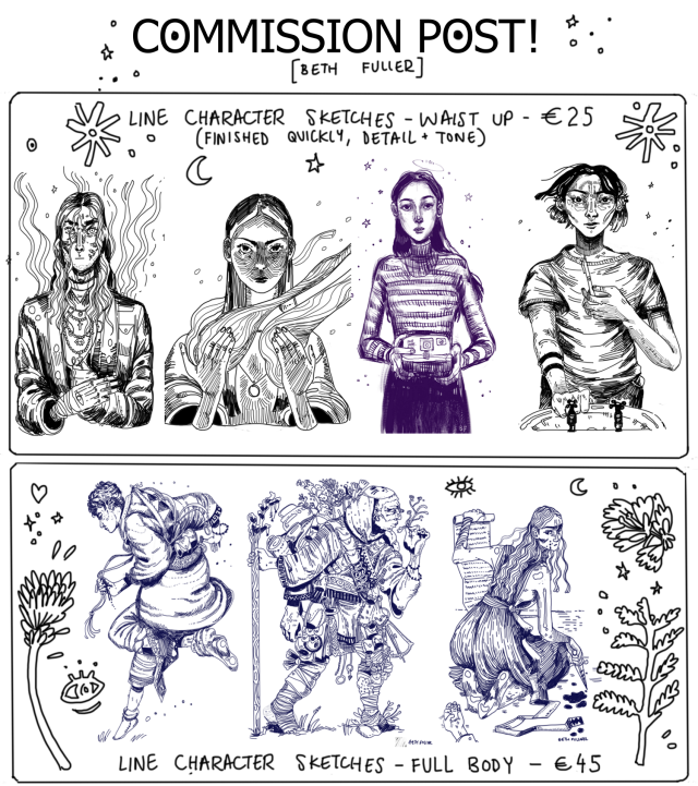 My updated commission post! After a short hiatus I am once more open for commissions. Please DM me with any queries or ideas, I...