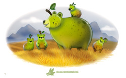 cryptid-creations:  Daily Paint #1221. Grizzly