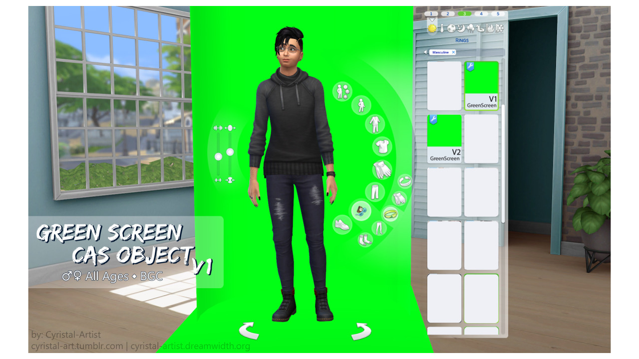Xem hình ảnh để biết thêm về các đối tượng màn hình xanh độc đáo và tạo nên những bộ trang phục độc đáo trong trò chơi The Sims