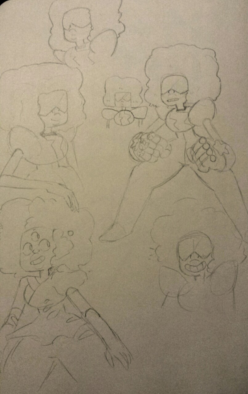 kaceart:  Some sketchbook Garnets! 