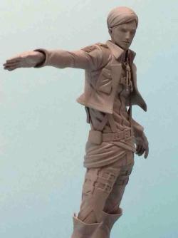  First looks at SENTINEL&rsquo;s Erwin, Hanji, and Titan Eren figurines from Wonder Festival 2014!  A new (3rd) version of Levi was announced also, it seems. My wallet is crying. ETA: Added two more Hanji photos!