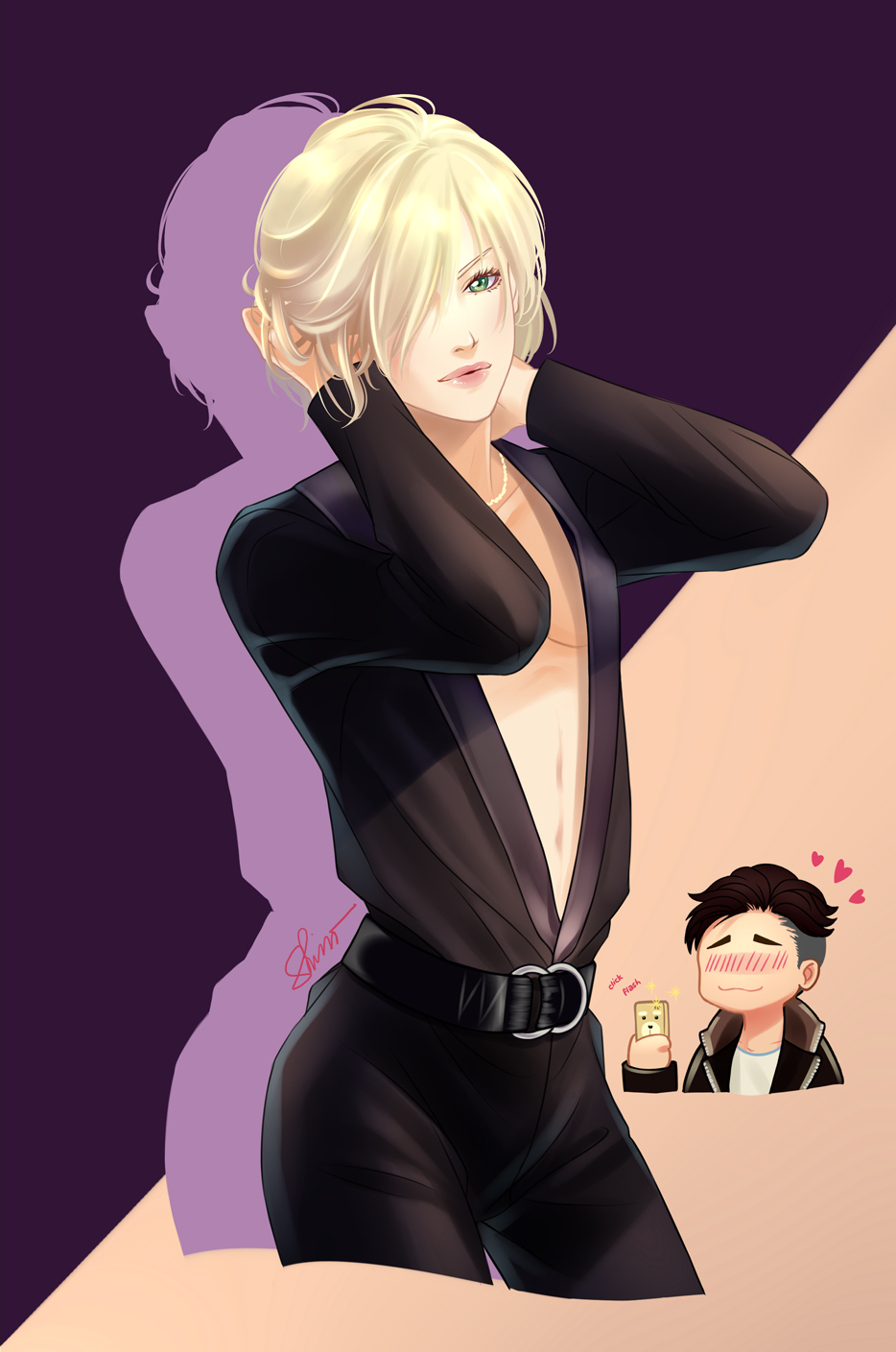 rainlikestars:Yuri Plisetsky x Saint Laurent Fall/Winter 2017Oh, Otabek. We know.Find