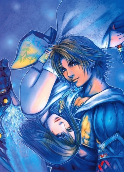 finalfantasythings:  Square Enix released a new CGI render of Tidus and Yuna to commemorate Final Fantasy X|X-2 HD Remaster. The render is based on artwork by character designer Tetsuya Nomura that was used to promote Final Fantasy X, when it first