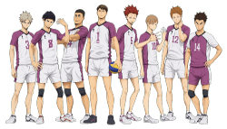 pistachioshiba:lined them up for 1 post 0w0 AREN’T YOU FRICKIN SPECIAL, USHIWAKA, TENDO, GOSH AND SHIRABU