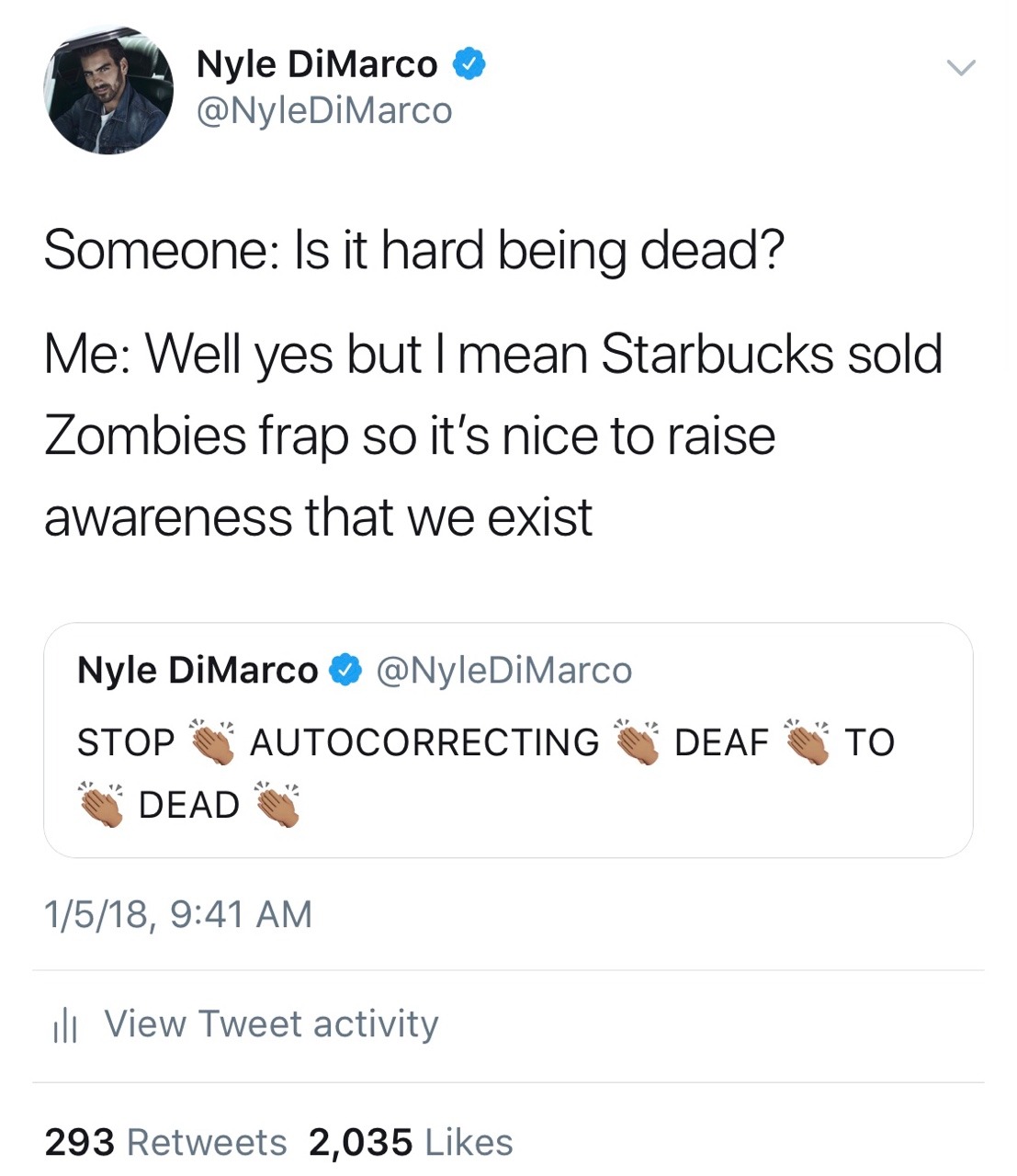 nyledimarco: Auto correct can be deadly 😂