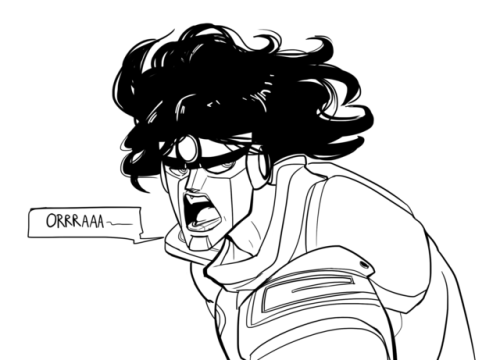 herzspalter:  Some late night Star Platinum & Jotaro doodles from Twitter!