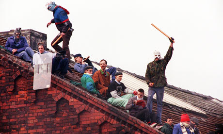 sk931:In 1990 the biggest prison riot broke out in Strangeways Prison, Manchester, UK. Two inmates, 