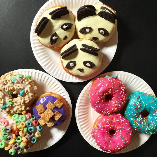 Of course @michellephan has PANDA donuts @iconnetwork #iconsummit! (Also breakfast cereal donuts, al