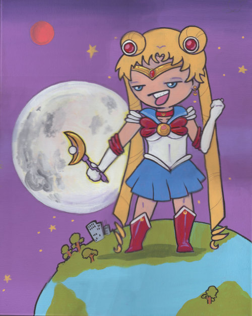 Sailor Moon - orginal acrylic painting