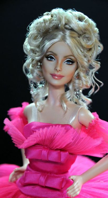 Barbie® Pink Collection™ Doll - Pink Premiere  This is a repainted and restyled Barbie® Pink Collect