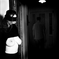 If you keep a blindfold at hand, you can easily punish any misbehavior of your cunt even while at a friends. Just put her in a back room and give her time to think. 