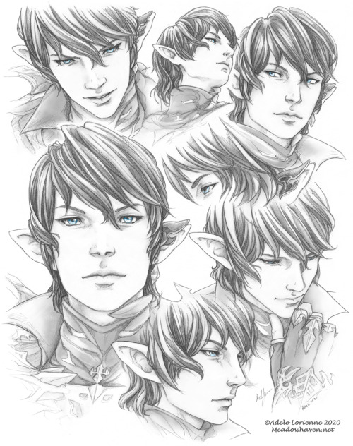  Ser Aymeric de Borel from Final Fantasy XIV. <3Last I drew him was years ago!  Meadowhaven.net |