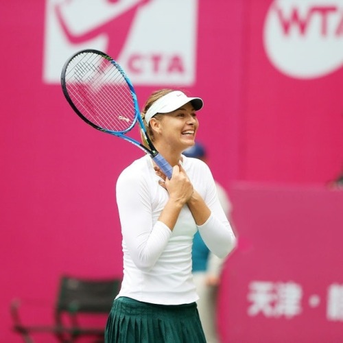 alwayswithsharapova: Tianjin Open Champion | 36th career trophy. Maria Sharapova defeated Aryna Saba