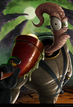 thecyberwolf:  Jim The Earthworm   Created