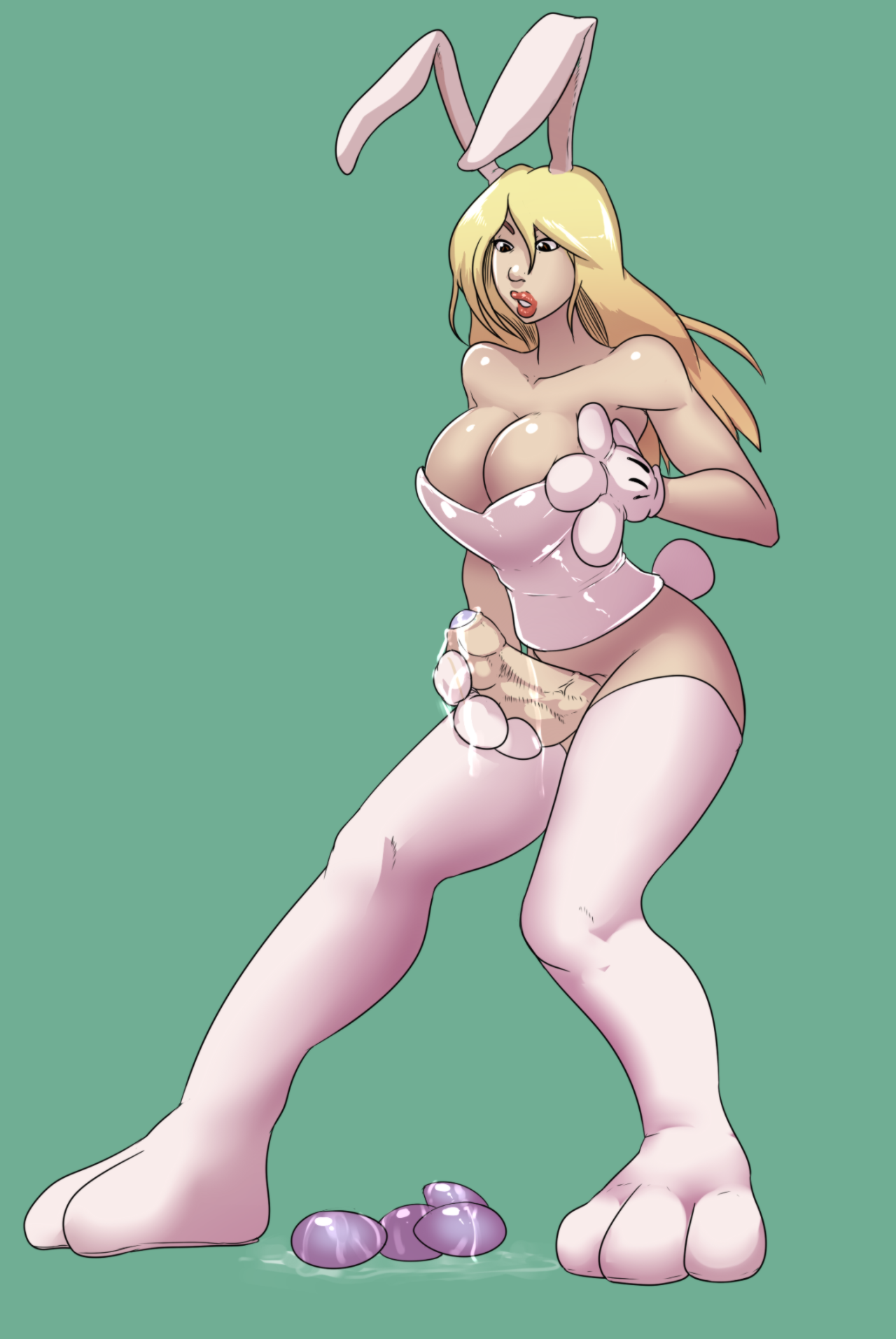 lemonfontart:A very late easter bunny.  bunny gal~ &lt; |D’‘‘‘